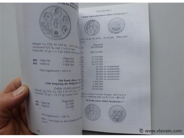 Catalogus der belgische munten - afbeelding 3 van  4