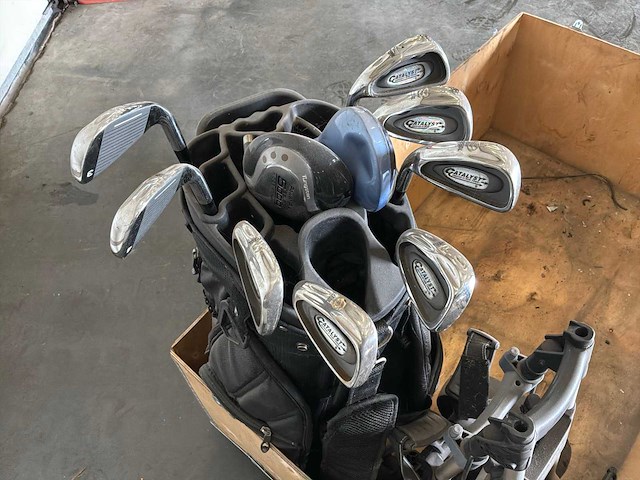 Catalyst golftas met golfclubs - afbeelding 4 van  8