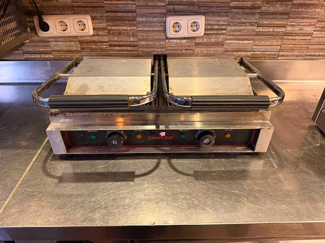 Caterchef - dubbele contactgrill - afbeelding 1 van  4