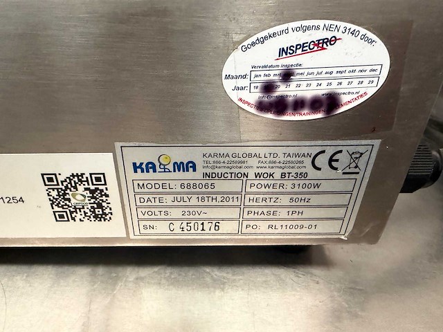 Caterchef - professionele inductiekookplaat 3100w met wokpan - afbeelding 5 van  5