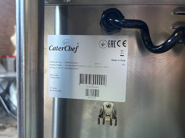 Caterchef - thermovega 1/1 c - professionele warmhoud-/regeneratiewagen - afbeelding 6 van  11