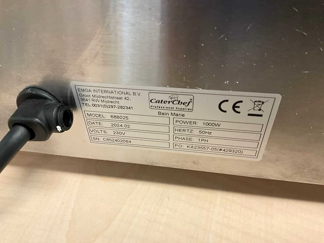 Caterchef 688025 1/3 gn au-bain-marie - afbeelding 7 van  7