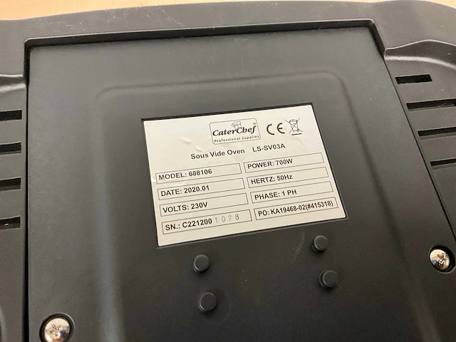 Caterchef ls-sv03a sous vide koker - afbeelding 2 van  10