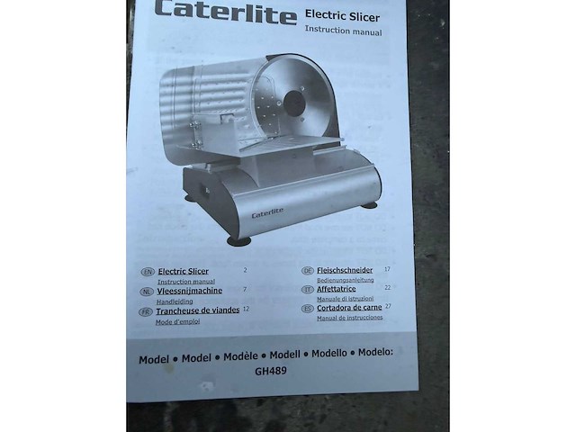 Caterlite - snijmachine - bevroren vleessnijmachine - afbeelding 5 van  5