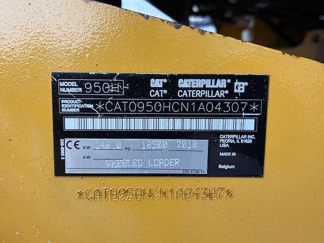 Caterpillar - 2010 - 950h - shovel - afbeelding 10 van  15