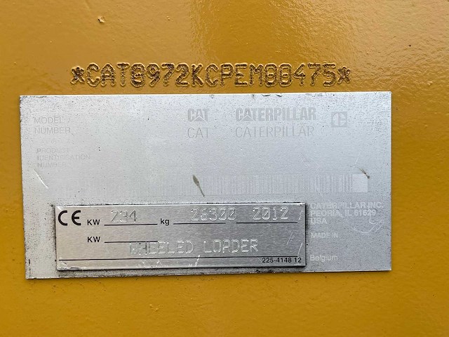 Caterpillar - 2012 - 972k - shovel - afbeelding 16 van  27