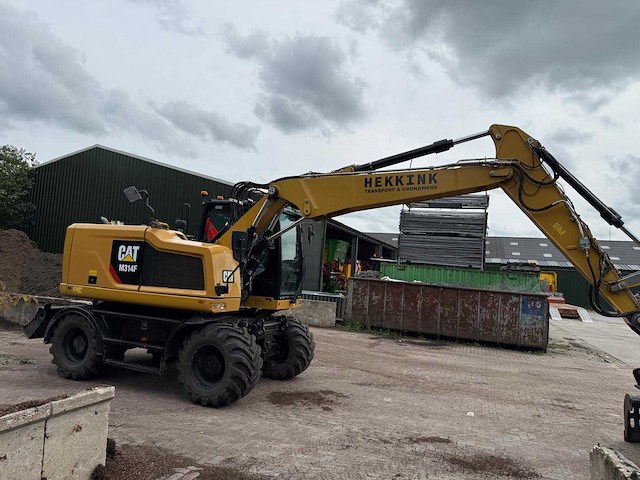 Caterpillar - 2019 - m314f - banden graafmachine - afbeelding 11 van  18