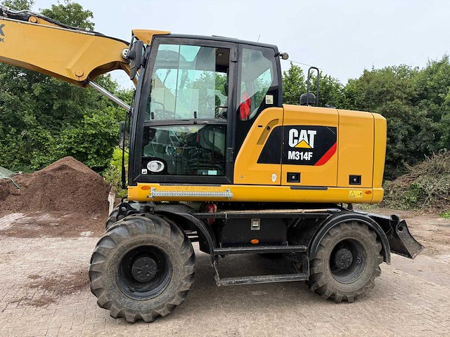 Caterpillar - 2019 - m314f - banden graafmachine - afbeelding 12 van  18
