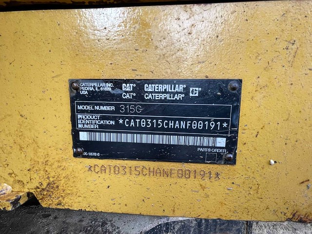 Caterpillar - 315cl - rupsgraafmachine - afbeelding 6 van  12