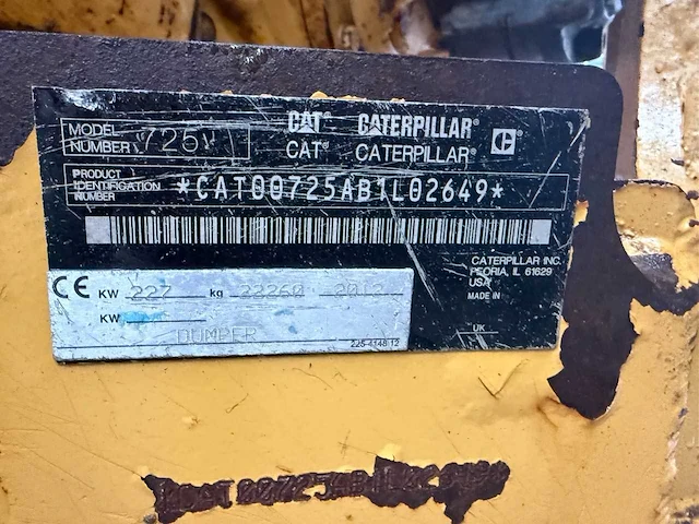 Caterpillar 725 dumper truck - afbeelding 8 van  28