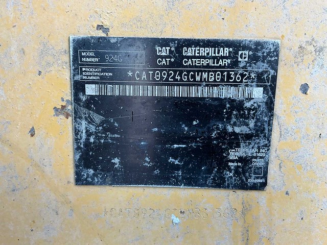 Caterpillar 924g shovel - afbeelding 39 van  43