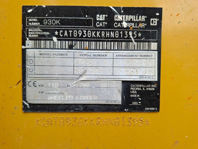 Caterpillar 930k shovel - afbeelding 35 van  42