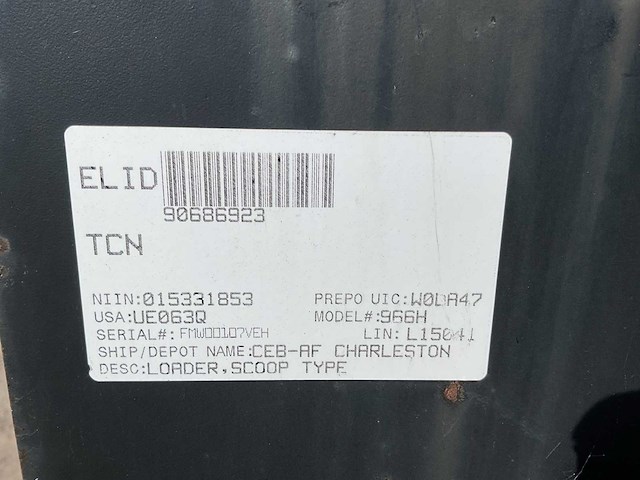 Caterpillar 966g/h vorkenbord - afbeelding 6 van  7