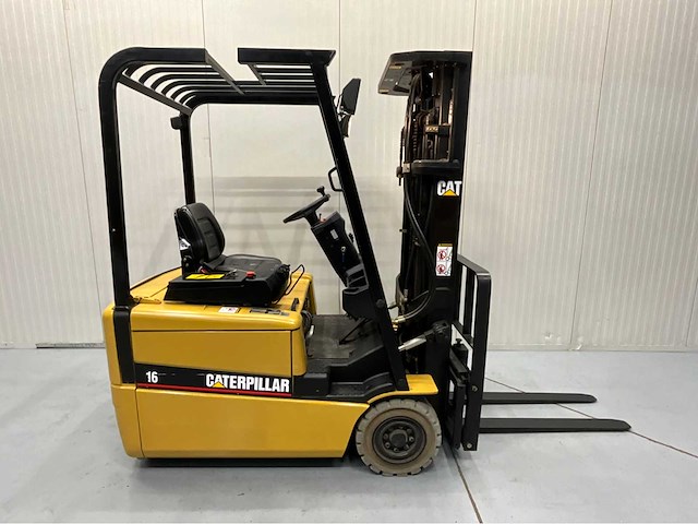 Caterpillar ep16kt - vorkheftruck triplex - freelift - sidesift - acculader - 4502 uur - afbeelding 16 van  18