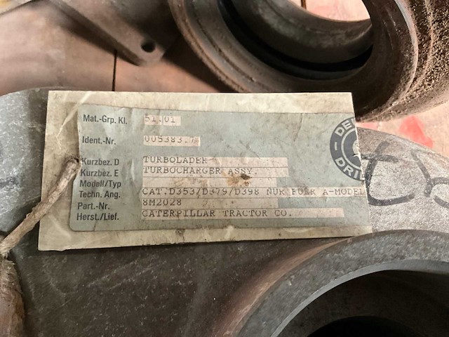 Caterpillar turbo onderdeel (9x) - afbeelding 9 van  10