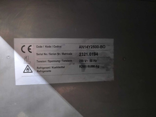 Catertech - an14y2500-bo-dubbeldeurs mobiele rvs koeling - afbeelding 7 van  11