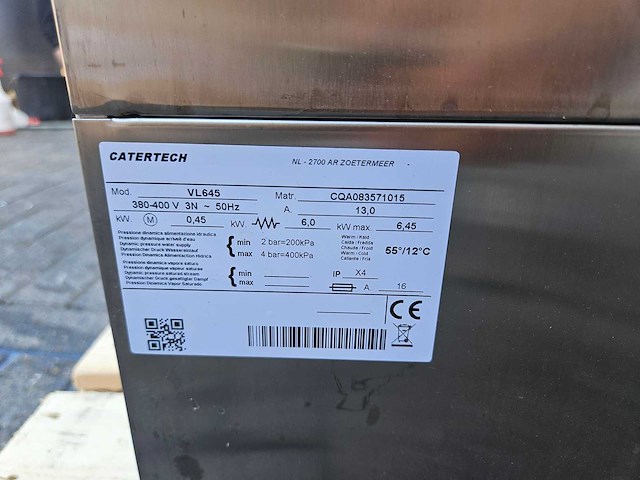 Catertech - korvenvaatwasmachine - afbeelding 5 van  5
