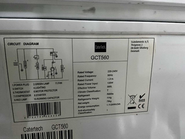 Catertech gtc560 vrieskist - afbeelding 7 van  7