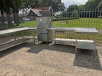 Catertech korvenvaatwasmachine+aan/afvoertafel - afbeelding 4 van  11