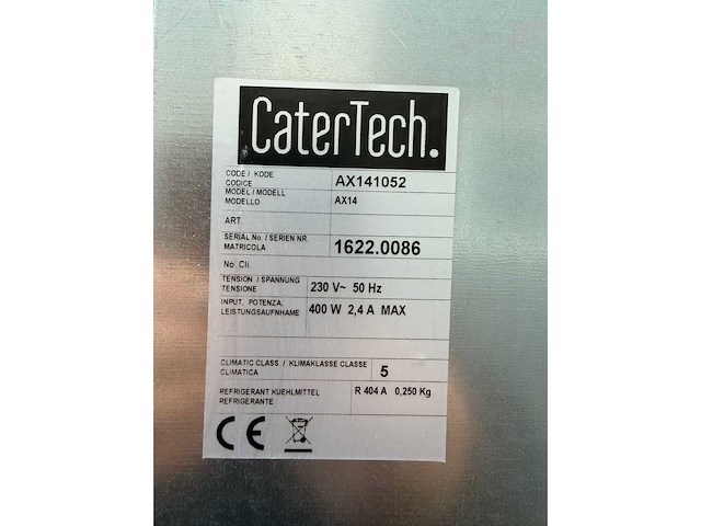 Catertech ongebruikt - dubbel deurs 1400l - koelkast - afbeelding 7 van  8