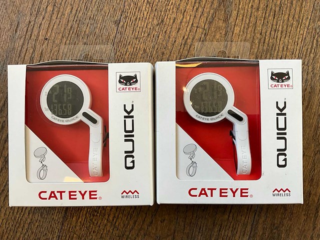 Cateye quick fietscomputer (2x) - afbeelding 1 van  2