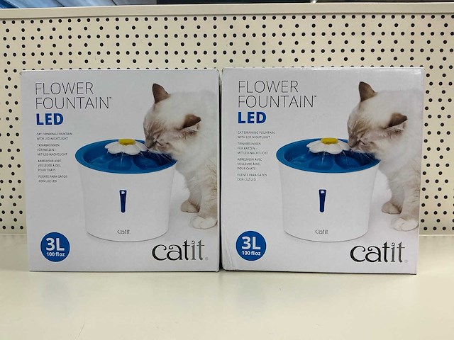 Catit bloemen drinkfontein voor katten - 3l (2x) - afbeelding 1 van  2