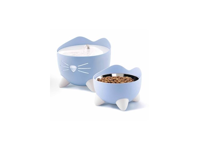 Catit pixi fountain kattendrinkbak blauw wit - afbeelding 1 van  1