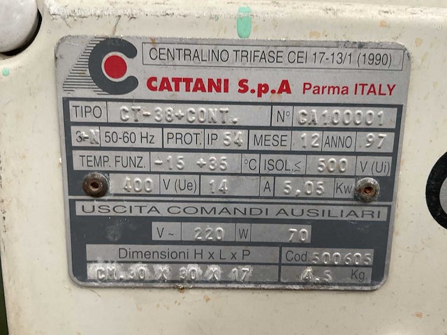 Cattani ct-38 luchtcompressor - afbeelding 3 van  12