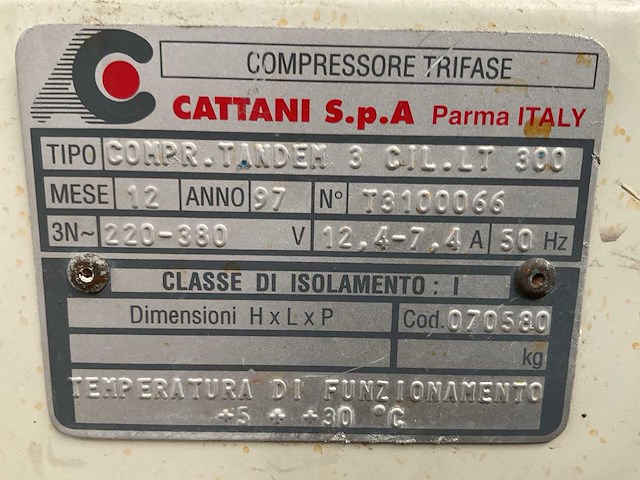 Cattani ct-38 luchtcompressor - afbeelding 4 van  12