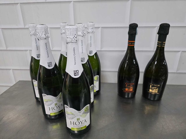 Cava en prosecco fles (8x) - afbeelding 1 van  4