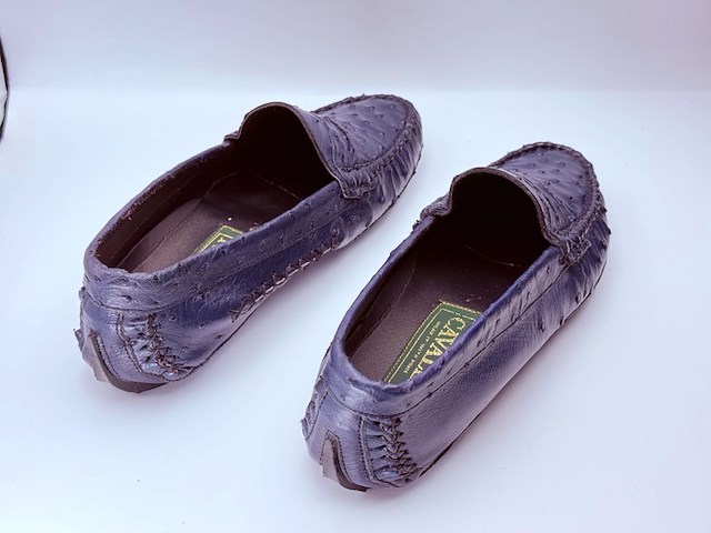 Cavalli struisvogel leren dames schoenen, maat 40,5 - afbeelding 2 van  6