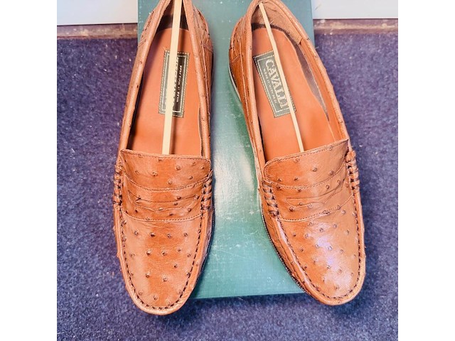 Cavalli struisvogel leren herenschoenen - maat 8 - afbeelding 2 van  6