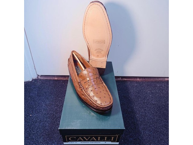 Cavalli struisvogel leren herenschoenen - maat 8 - afbeelding 3 van  6