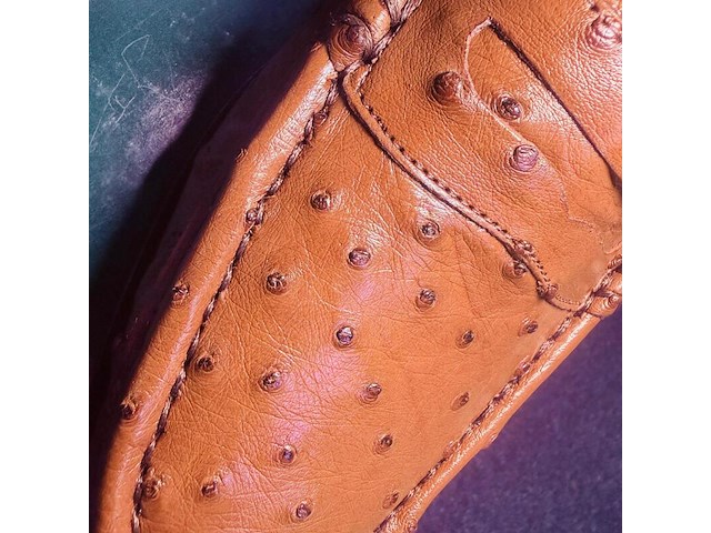 Cavalli struisvogel leren herenschoenen - maat 8 - afbeelding 5 van  6