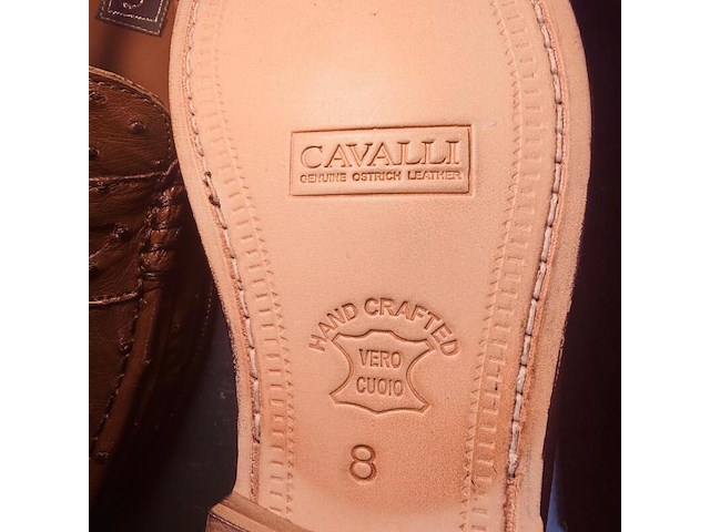 Cavalli struisvogel leren herenschoenen - maat 8 - afbeelding 6 van  6