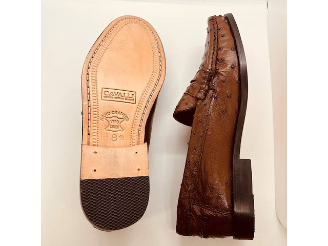 Cavalli struisvogel leren schoenen - maat 42 - afbeelding 4 van  6