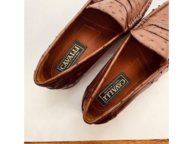 Cavalli struisvogel leren schoenen - maat 42 - afbeelding 5 van  6
