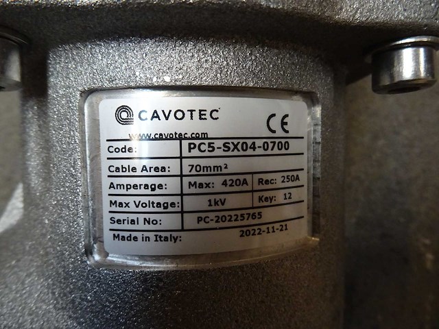 Cavotec - pc5-sx04-0700 - explosieveilige koppelcontactstop (2x) - afbeelding 3 van  3