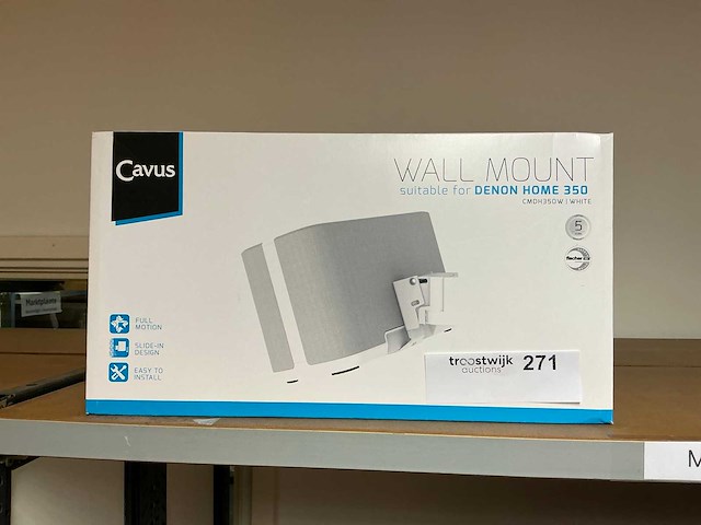 Cavus cmdh350w white speakermount - afbeelding 1 van  2