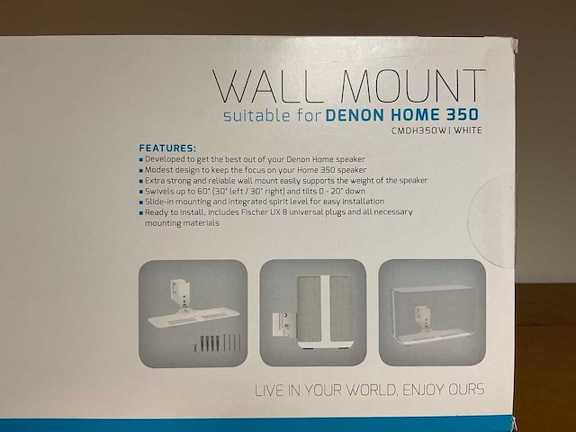 Cavus cmdh350w white speakermount - afbeelding 2 van  2