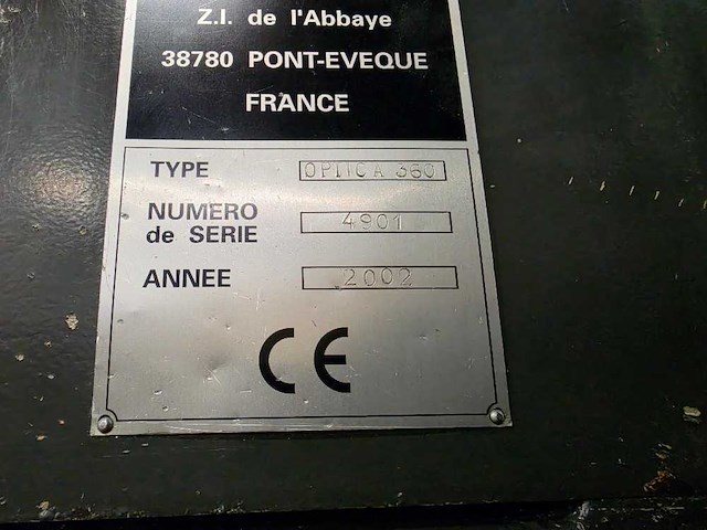 Cazeneuve - 2002 - optica 360 - teach-in draaibank - afbeelding 13 van  13