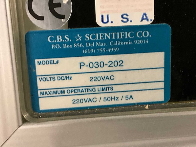 C.b.s. scientific p-030-202 electroforese-kast - afbeelding 5 van  5