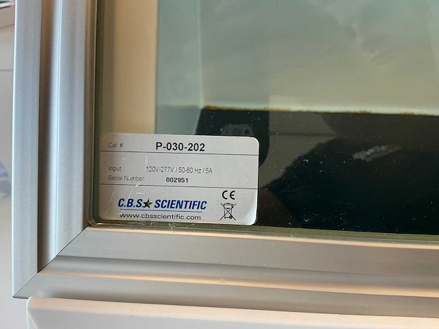 Cbs scientific p-030-202 licht/uv-kast - afbeelding 4 van  8
