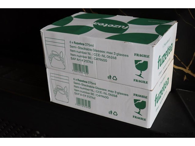 Ccep fuze tea theeglas 212762 - 2 dozen á 6 stuks - afbeelding 1 van  3