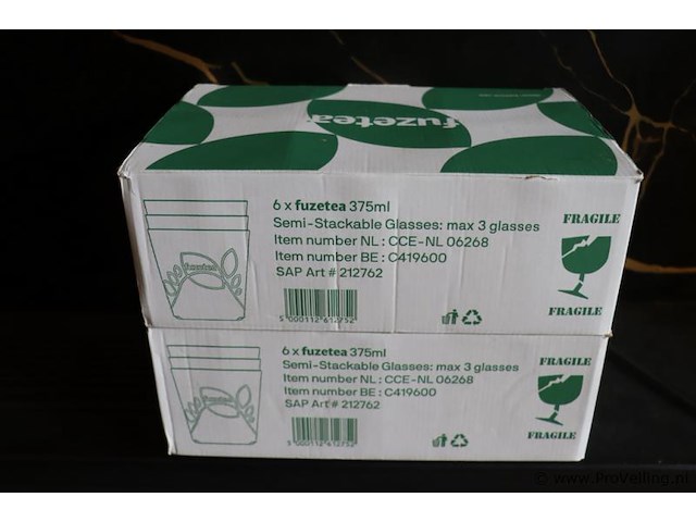 Ccep fuze tea theeglas 212762 - 2 dozen á 6 stuks - afbeelding 2 van  3