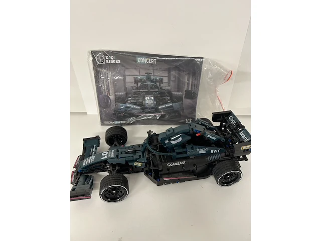 C&co blocks c014 formule 1 racewagen - schaal 1:12 (1089 pcs. met boekje) - afbeelding 3 van  3