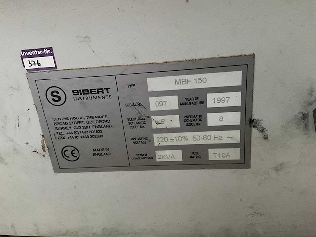 Cd 1997 sibert instruments mbf150 optische media bonding-/procuctiemachine - afbeelding 7 van  7