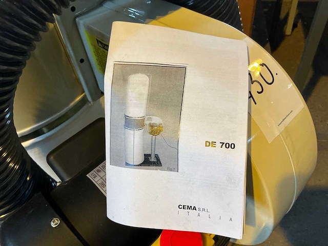 Ce-ma de 700 mobiele stofafzuiginstallatie - afbeelding 4 van  6