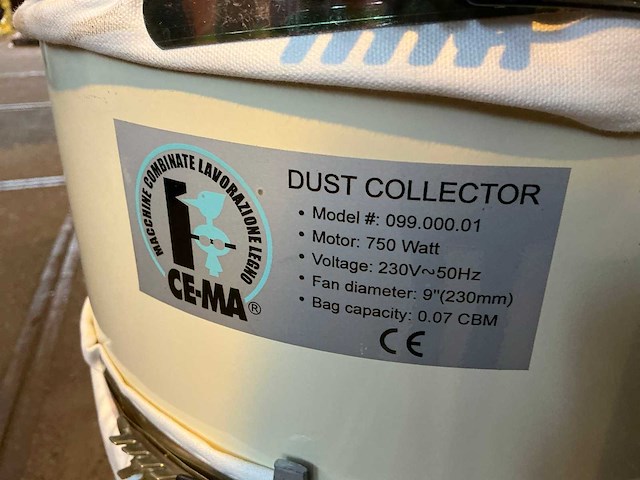 Ce-ma de 700 mobiele stofafzuiginstallatie - afbeelding 6 van  8