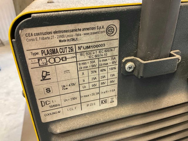 Cea plasma cut 26i plasmasnijmachine - afbeelding 2 van  2